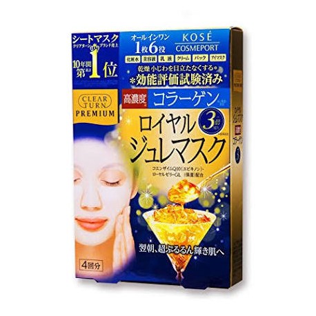 Maska KOSE Clear Turn Premium Royal Jelly Mask Collagen