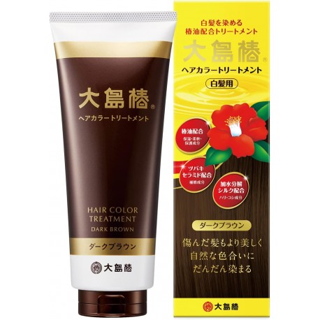 Oshima Tsubaki Hair Color Treatment Dark Brown