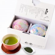 Zestaw 2 puszki z zieloną herbatą Shizuoka Tea