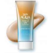 Rohto Skin Aqua Tone Up UV Essence Latte Beige SPF50+ PA++++