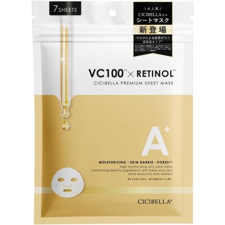 CICIBELLA CICA VC100, Retinol Face Mask