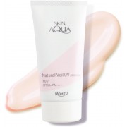 Rohto Skin Aqua Tone Up Natural Veil UV Essence Rose