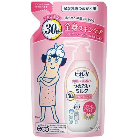 Biore Deep Moisturizing Milk Floral Refill