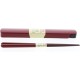 Chopsticks & Chopsticks Case Set Ishida Ranchdo Natural Wood Red