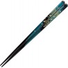 Chopsticks Sunlife H-05710  Natural Wood Cherry Blossoms Blue