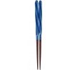 Chopsticks Aoba Natural Wood Hemp Screw Blue,