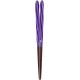Chopsticks Aoba Natural Wood Hedgehog Screw Purple