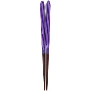 Chopsticks Aoba Natural Wood Hedgehog Screw Purple