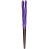 Chopsticks Aoba Natural Wood Hedgehog Screw Purple