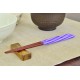 Chopsticks Aoba Natural Wood Hedgehog Screw Purple
