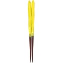 Chopsticks Aoba Natural Wood Hedgehog Screw Yellow