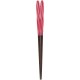 Chopsticks Aoba Natural Wood Candy Twist Red