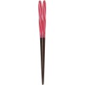 Chopsticks Aoba Natural Wood Candy Twist Red