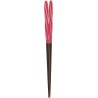 Chopsticks Aoba Natural Wood Candy Twist Red