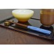 Chopsticks Aoba Natural Wood Hedgehog Screw Blue