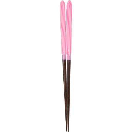 Chopsticks Aoba Natural Wood Hemp Screw Pink