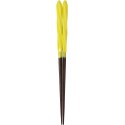 Chopsticks Aoba Natural Wood Hedgehog Screw Yellow