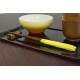 Chopsticks Aoba Natural Wood Hedgehog Screw Yellow