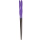 Chopsticks Aoba Natural Wood Hedgehog Screw Purple