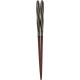 Chopsticks Aoba Natural Wood Squid Twist Black