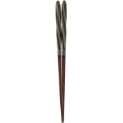 Chopsticks Aoba Natural Wood Squid Twist Black