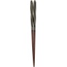 Chopsticks Aoba Natural Wood Squid Twist Black